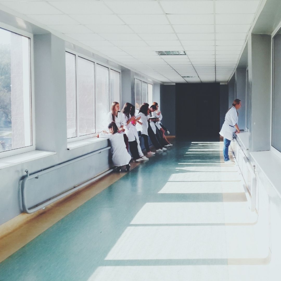doctors in a hallway