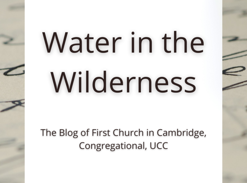 label for blog title "Water in the Wilderness"